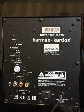 Altavoces Harman Kardon Negros     HKTS 220 SUB