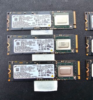 Lote SSD Micron 256GB M.2 NVMe Gen3 x4