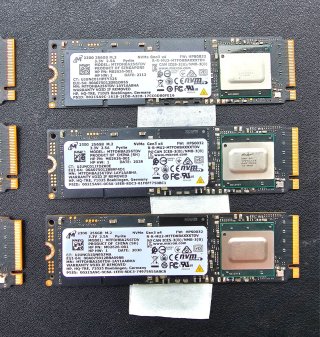 Lote SSD Micron 256GB M.2 NVMe Gen3 x4