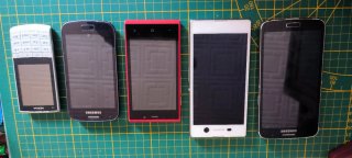 Lote 5 teléfonos Nokia, Samsung, Sony