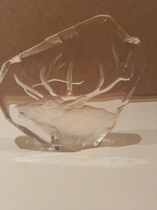 Escultura Reno Cristal Plomo Matts J.