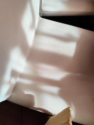 Juego de 4 sillas de comedor blancas