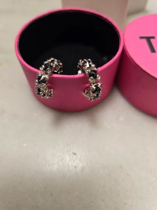 Pendientes Tous Aro Onix y Plata