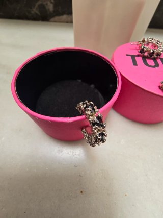 Pendientes Tous Aro Onix y Plata