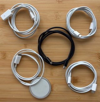 Cable Apple USB-C, Lightning y MagSafe