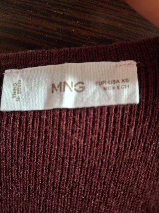 Camiseta Mango Talla XS Fruncida Hombros