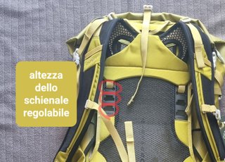 zaino da trekking Osprey giallo Downburst 26 *NEW