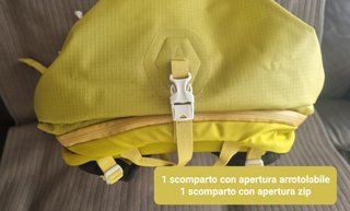 zaino da trekking Osprey giallo Downburst 26 *NEW