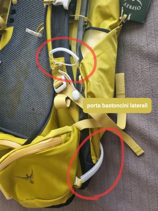 zaino da trekking Osprey giallo Downburst 26 *NEW