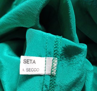 PAOLO TONALI Chemisier Seta Verde Smeraldo L