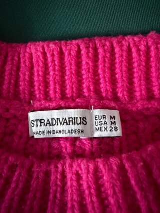 Jersey rosa tejido