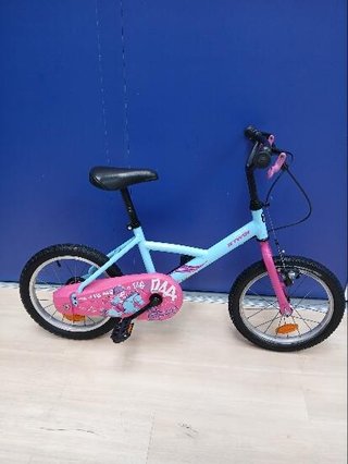 BICICLETA PARA NIÑOS 16 PULGADAS WENDY PONY azul y rosa
