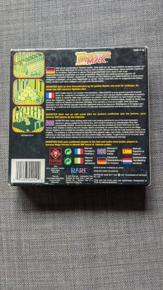 Monster Max Game Boy PAL Europa