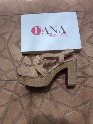 Sandalias Doradas Dana Mujer Talla 37
