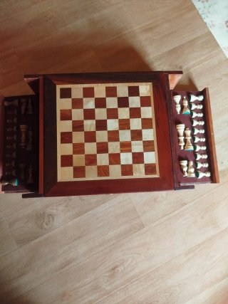 Tablero de ajedrez de madera
