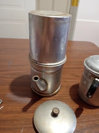 Moka napoletana e bricco latte alluminio