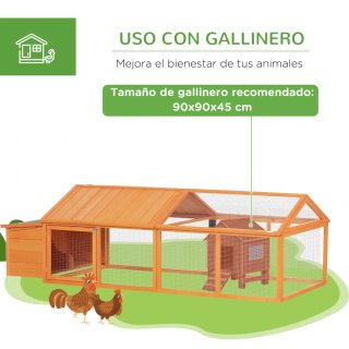 Gallinero Exterior Madera Grande 4-8 Gallinas