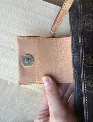 Bolso de piel marrón y beige El Potro