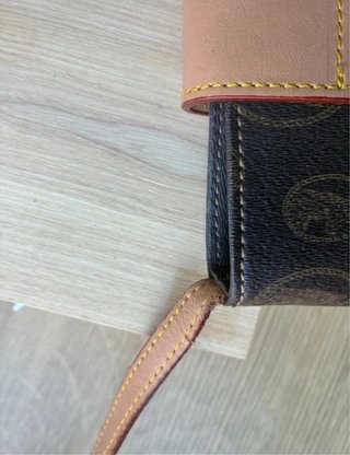 Bolso de piel marrón y beige El Potro