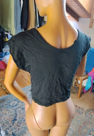 Blusa Nera con perle VivaMaglia