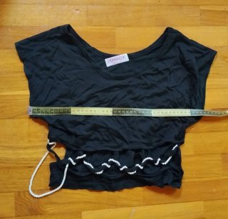 Blusa Nera con perle VivaMaglia
