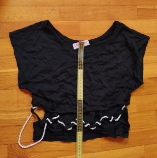 Blusa Nera con perle VivaMaglia