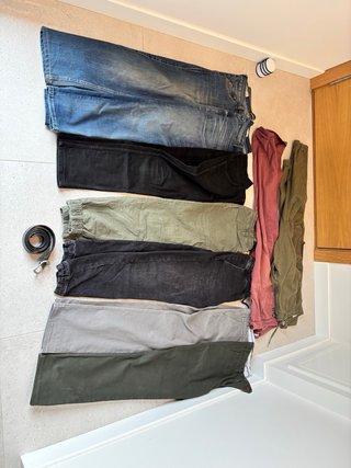 Lote Ropa Hombre Jeans Camisetas Pantalones