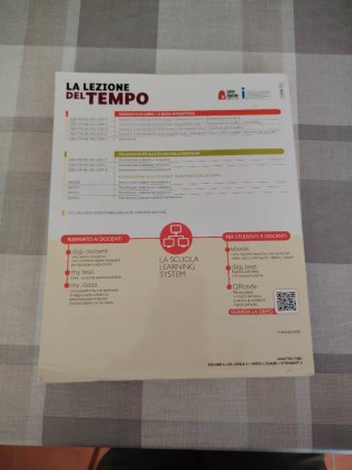 Libri scolastici ;La lezione del tempo 3