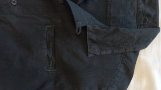 Camicia uomo manica corta nera