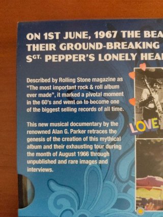 DVD The Beatles: Sgt Pepper & Beyond