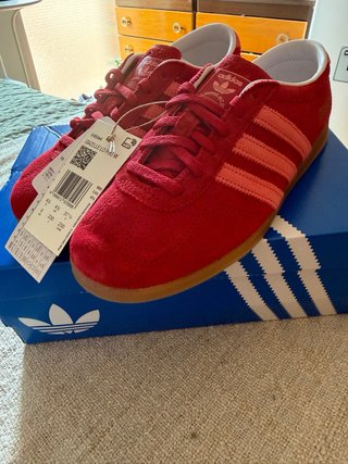 Adidas Gazelle Lo Pro W Zapatilla Roja Talla 37.5