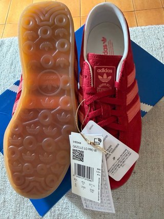 Adidas Gazelle Lo Pro W Zapatilla Roja Talla 37.5