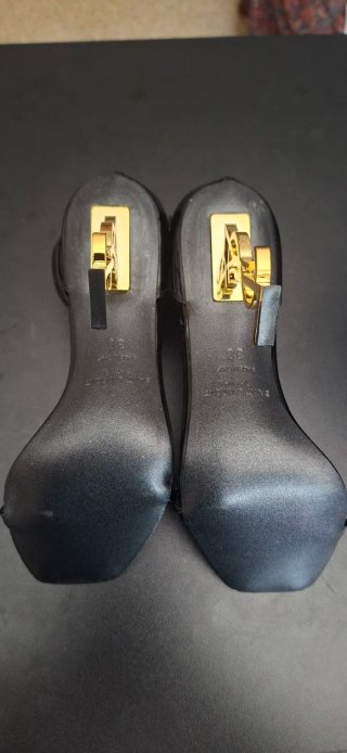 Sandali Yves Saint Laurent Opyum Neri Tacco Alto