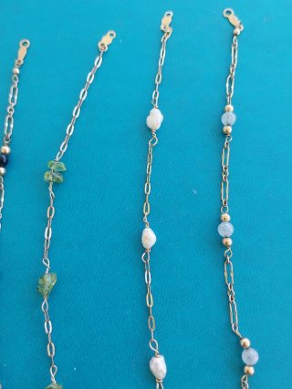 Lote 4 pulseras gold filled