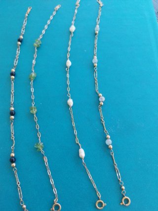 Lote 4 pulseras gold filled