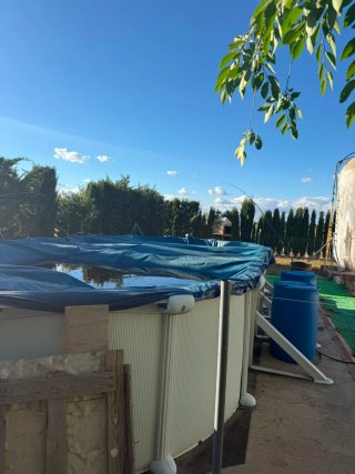 Piscina desmontable chapa y lona