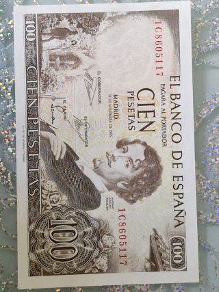 9 Banconote 100 Pesetas Spagna 1965