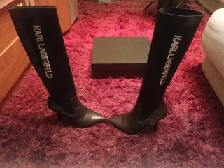Botas Karl Lagerfeld Negras Talla 38