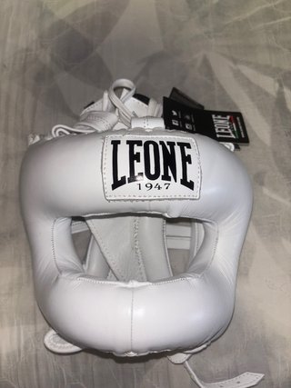 Casco Boxeo Leone L/XL Blanco