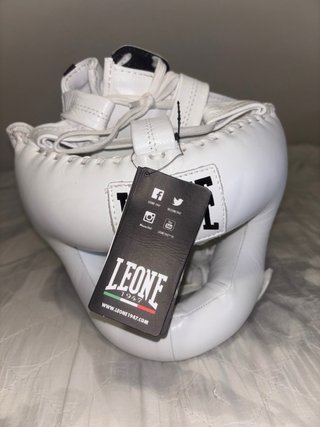 Casco Boxeo Leone L/XL Blanco