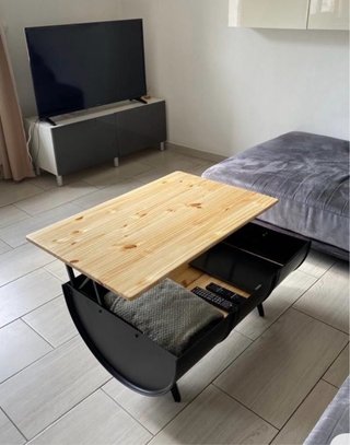 Mesa Barril Industrial Madera y Metal
