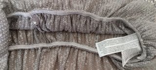 Top Zara lentejuelas plateado