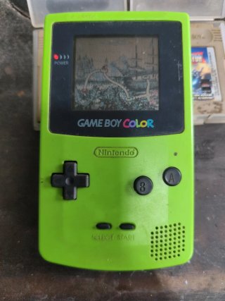 Consola Game Boy Color Verde + Juegos