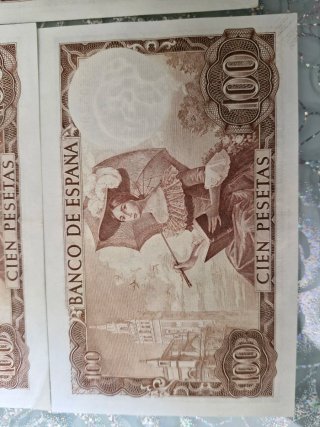 3 Banconote 100 Pesetas Spagna 1965