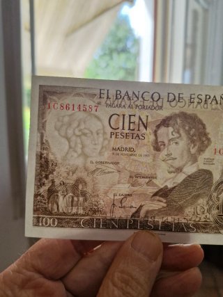 3 Banconote 100 Pesetas Spagna 1965