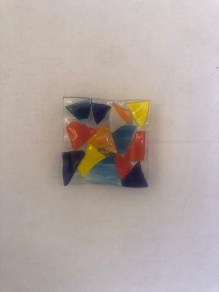 Cenicero de cristal soplado artesanal