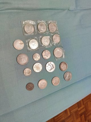 16 Lote de monedas antiguas de España