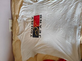 Camiseta Tommy Jeans Blanca Estampada
