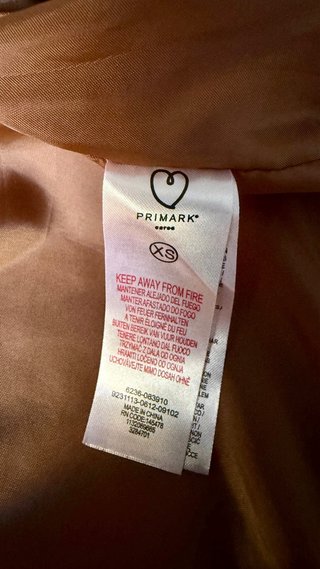Chaqueta bomber marrón terciopelo XS