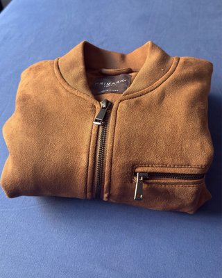 Chaqueta bomber marrón terciopelo XS